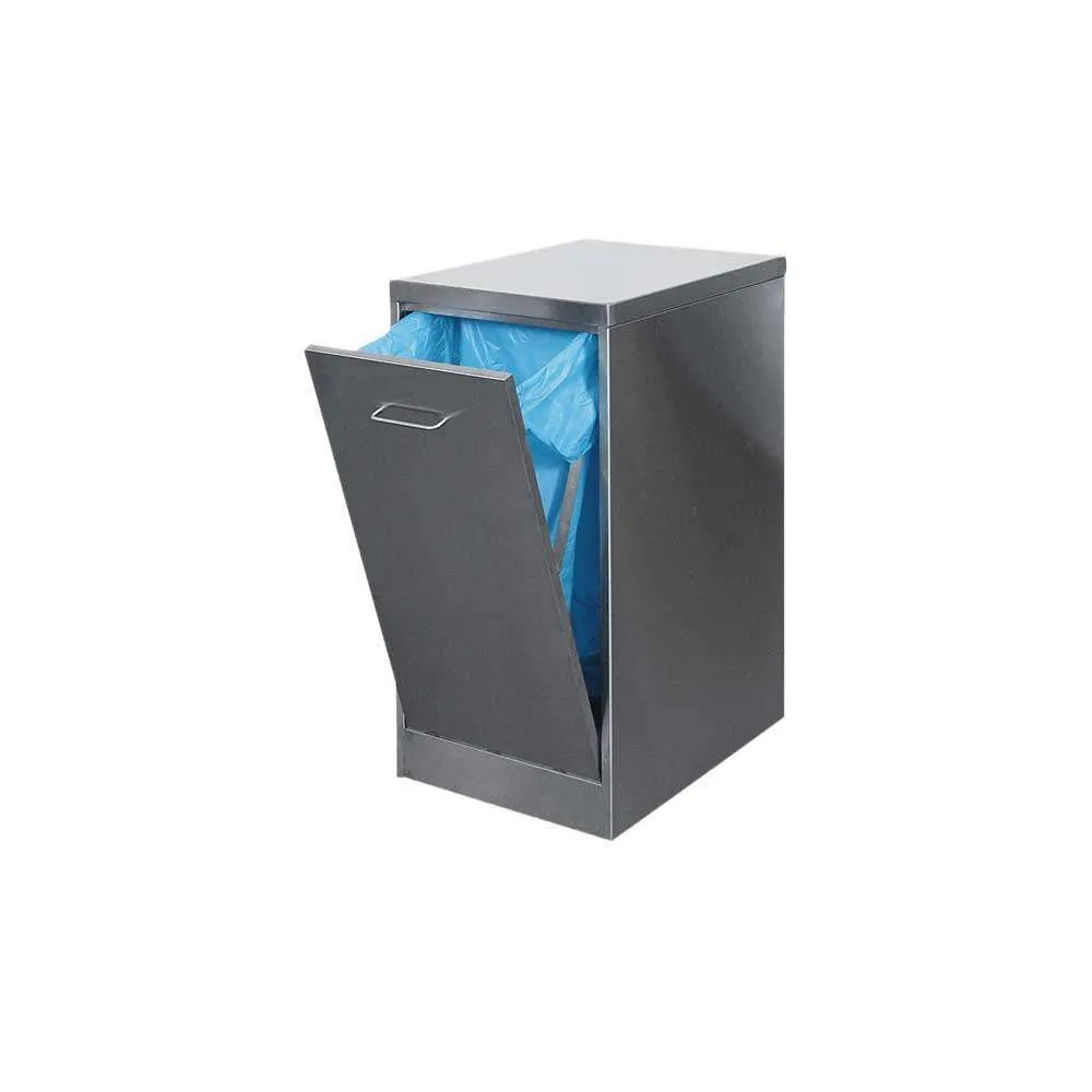 Hamach RVS Mischraum Abfallbehälter 250L