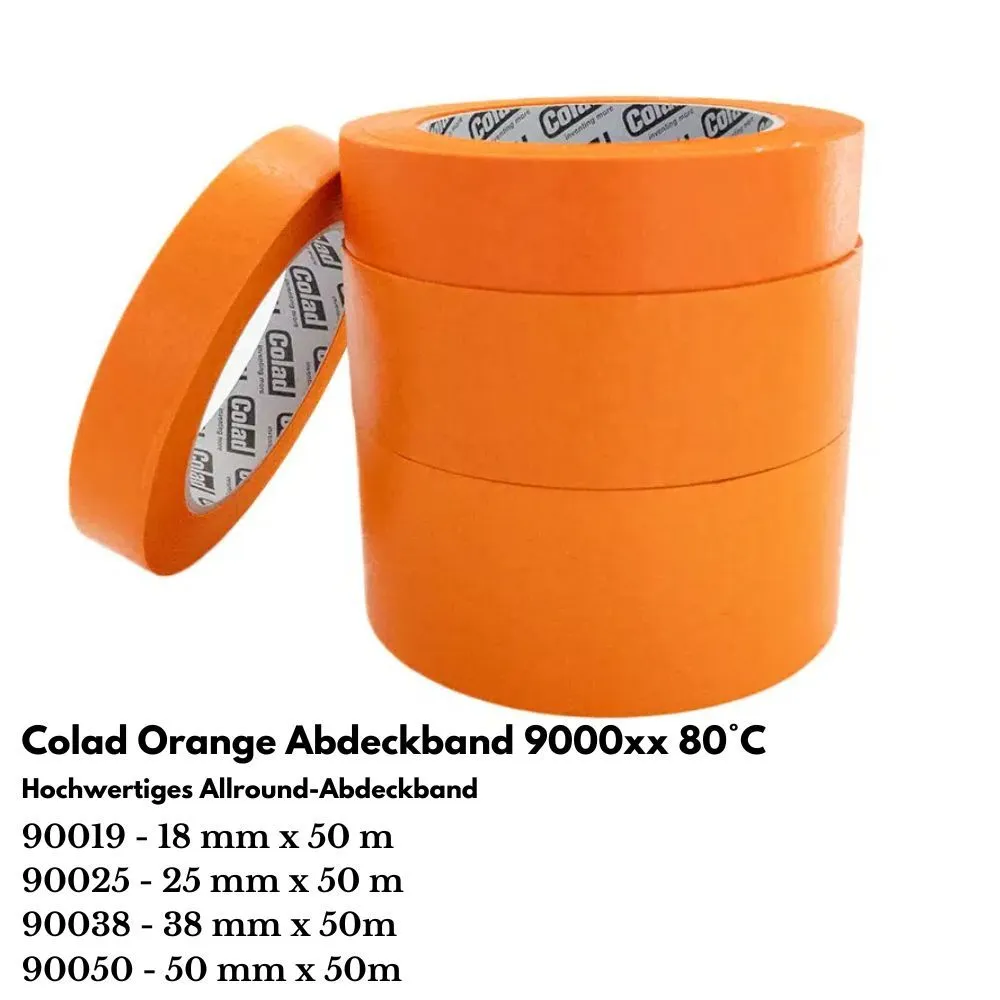 Colad Abdeckband Orange, 50mm x 50m 80°C