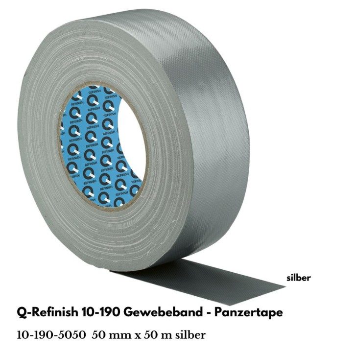 Q 10-190 Gewebeband silber 50mm x50m